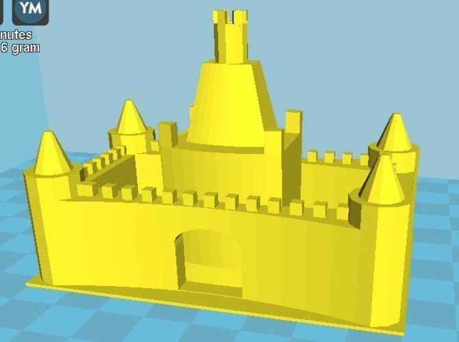 molde castillo de arena  3D Print 39565