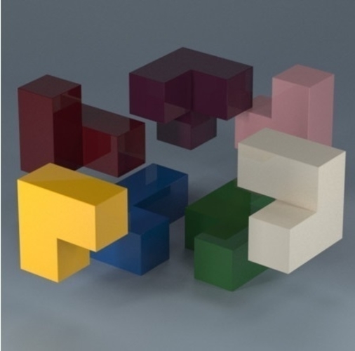 Soma Cube Puzzle 3D Print 395655