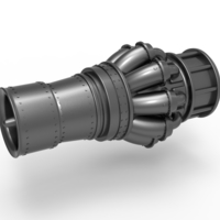 Jet engine key fob - Thumbnail 1