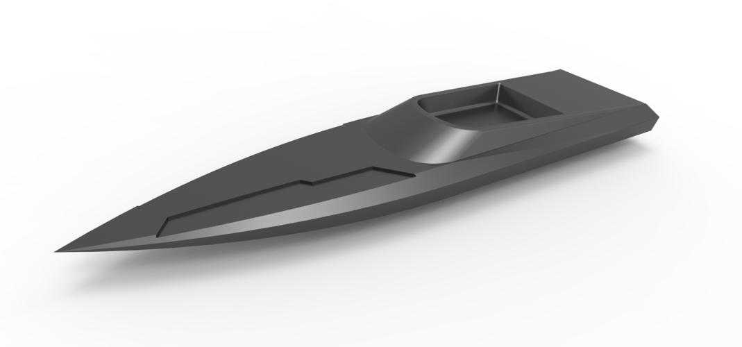 Speed boat key fob 3D Print 395683