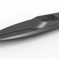 Small Speed boat key fob 3D Printing 395683