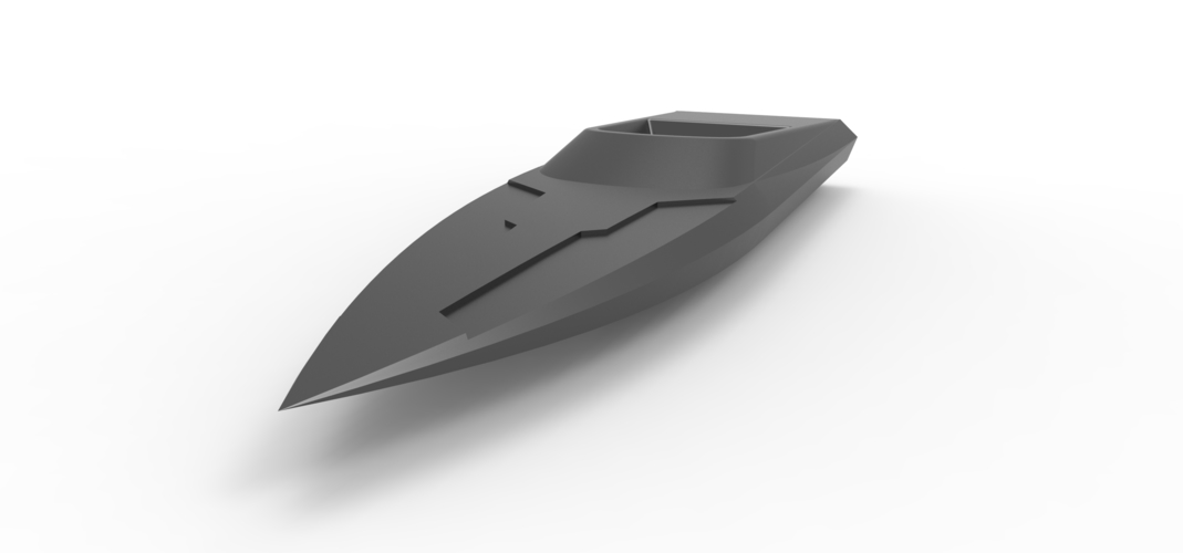 Speed boat key fob 3D Print 395686