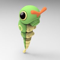 Small Caterpie 3D Printing 39572