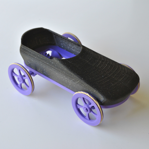 Rubber band car: Sportscar