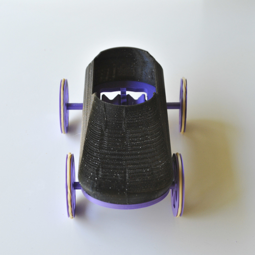 Rubber band car: Sportscar 3D Print 395759