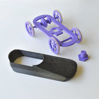 Rubber band car: Sportscar - Thumbnail 5