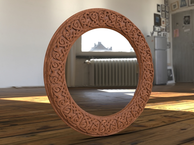 CELTIC MIRROR FRAME 3D Print 395774