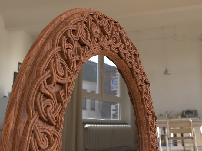 CELTIC MIRROR FRAME 3D Print 395775