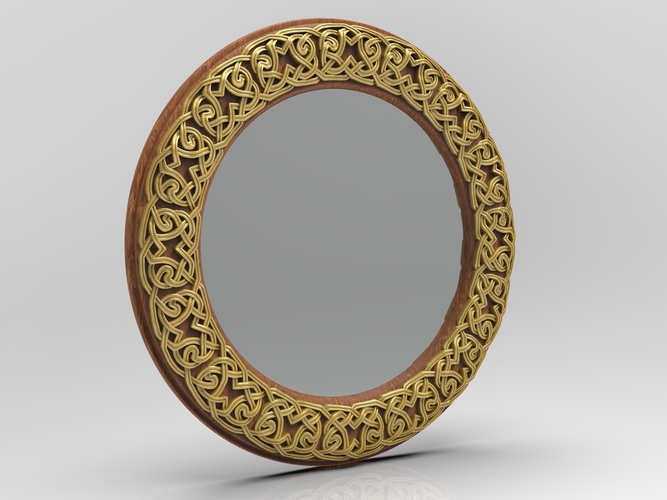 CELTIC MIRROR FRAME 3D Print 395776