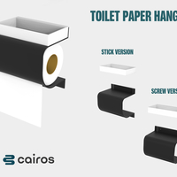 Small TOILET PAPER HANGER 3D Printing 395848