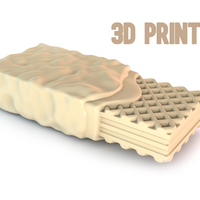 Small Chocolate wafer crunch 3D Printing 395909