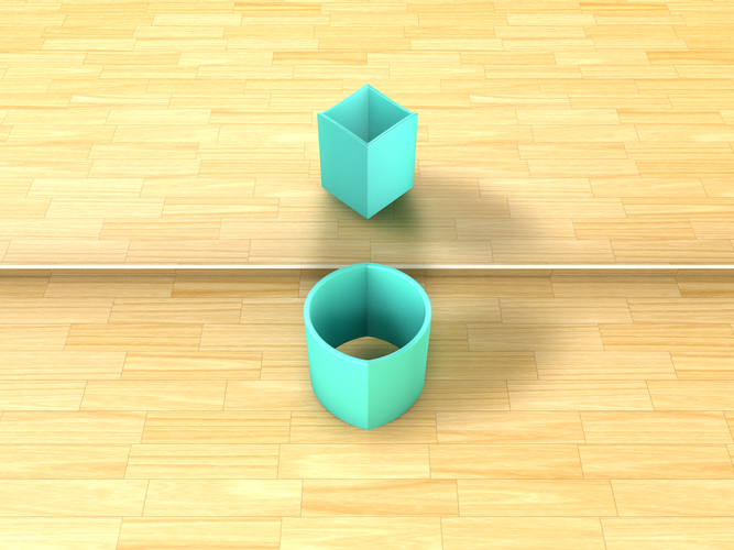Illusion  - Ambiguous Cylinder 3D Printable Models 3D Print 395931