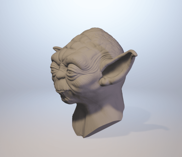Life-Size YODA 3D MODEL HD prop 1:1 3D Print 395965