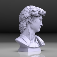 DAVID HIPSTER STL - Thumbnail 1