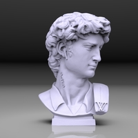 DAVID HIPSTER STL - Thumbnail 2