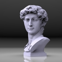 DAVID HIPSTER STL - Thumbnail 3