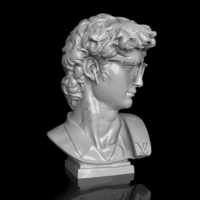 DAVID HIPSTER STL - Thumbnail 7