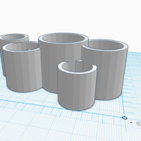 Small Multiple Planters 3D Printing 396281