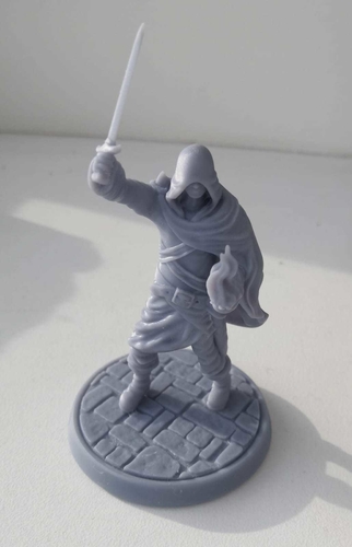 Unknown Hero Sword-Fire 32mm Pre-supported 3D Print 396332