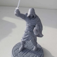 Unknown Hero Sword-Fire 32mm Pre-supported - Thumbnail 1