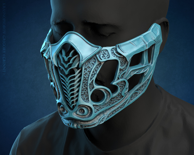 Sub Zero mask from Mortal Kombat 2021 3D Print 396345