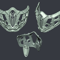 Sub Zero mask from Mortal Kombat 2021 - Thumbnail 2