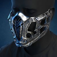 Small Sub Zero mask from Mortal Kombat 2021 3D Printing 396348