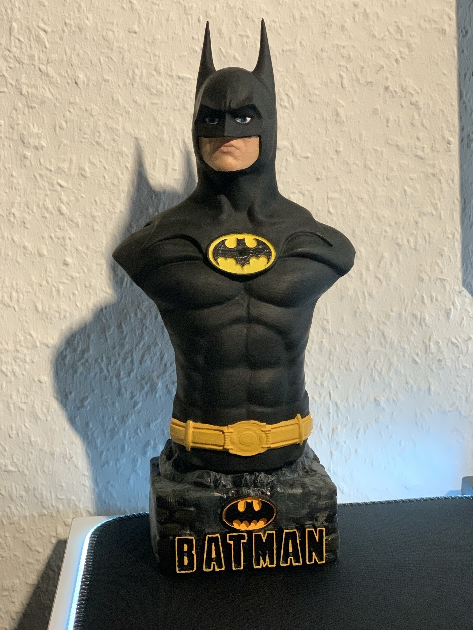 Batman bust 3d printed 