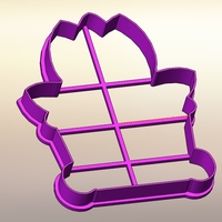 Flower tulip and tulip in a pot - cookie cutter-11,16 and 18 - Thumbnail 1