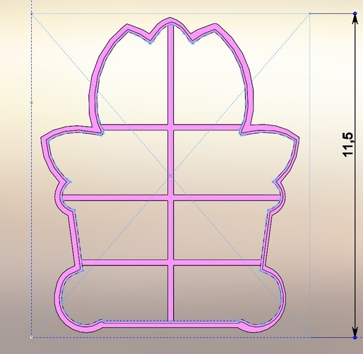 Flower tulip and tulip in a pot - cookie cutter-11,16 and 18 3D Print 396635