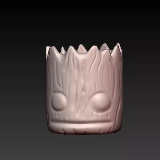 Baby Groot Head Planter  3D Print 396710