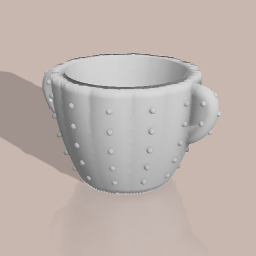 CACTUS POT MOLD CEMENT CONCRETE 3D Print 396739