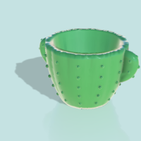 CACTUS SHAPED POT - Thumbnail 1