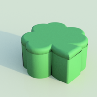 Small CLOVER BOX/JEWELRY BOX 3D Printing 396756
