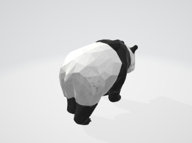 PANDA LOW POLY 3D Print 396759