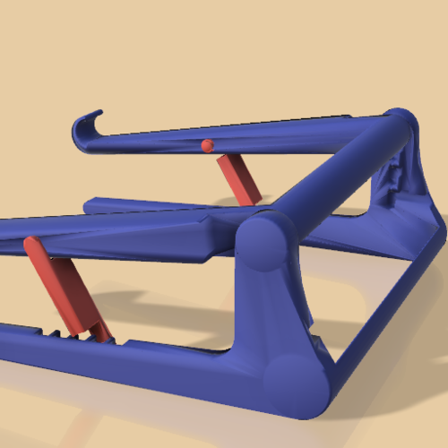 ADJUSTABLE NOTEBOOK STAND 3D Print 396764