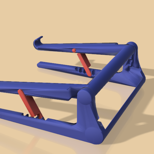 ADJUSTABLE NOTEBOOK STAND 3D Print 396765