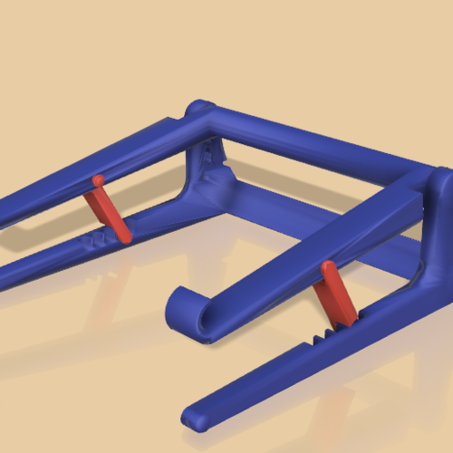 ADJUSTABLE NOTEBOOK STAND 3D Print 396766