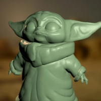 Small BABY YODA (THE MANDALORIAN) 3D Printing 396780