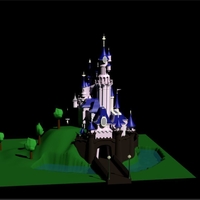 Small Disney castle  3D Printing 396786