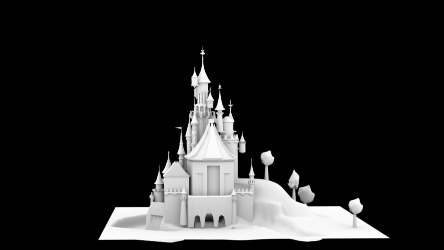 Disney castle  3D Print 396790