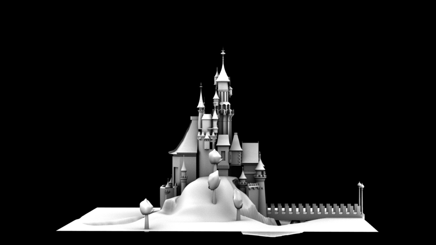 Disney castle  3D Print 396791