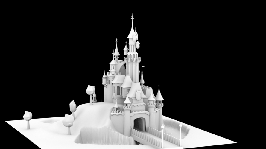 Disney castle  3D Print 396792