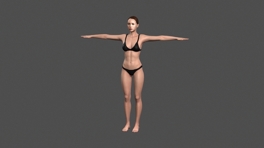 Beautiful Woman - 3d character 3D Print 396796