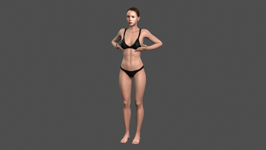 Beautiful Woman - 3d character 3D Print 396799