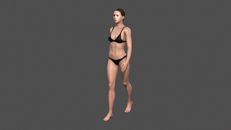 Beautiful Woman - 3d character 3D Print 396800
