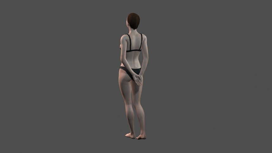 Beautiful Woman - 3d character 3D Print 396803