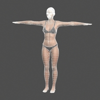 Beautiful Woman - 3d character - Thumbnail 10