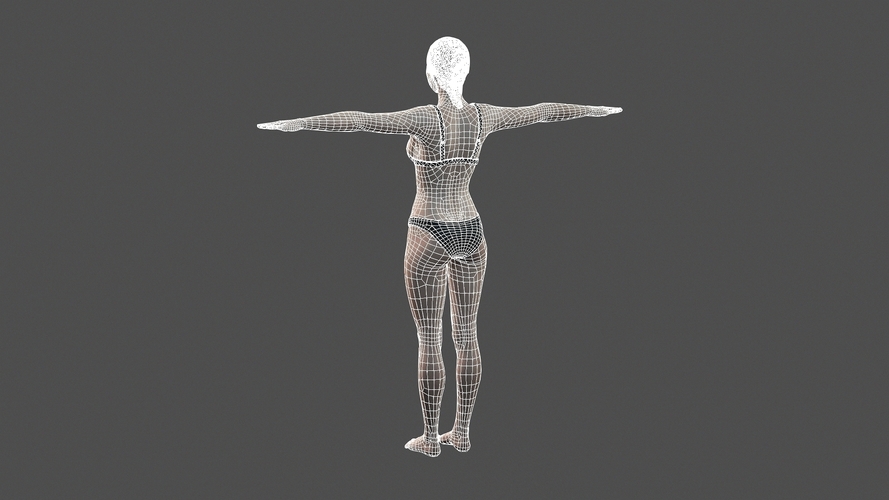 Beautiful Woman - 3d character 3D Print 396806