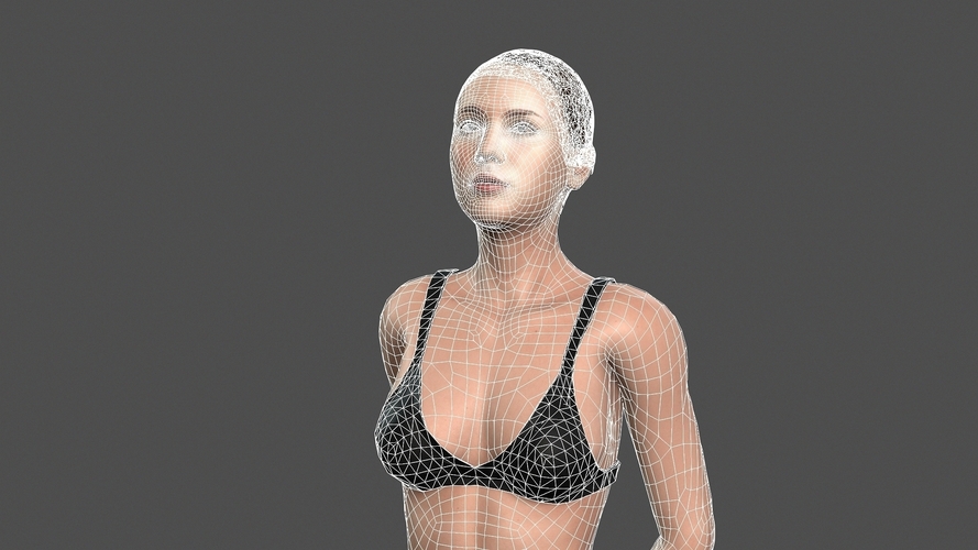 Beautiful Woman - 3d character 3D Print 396807